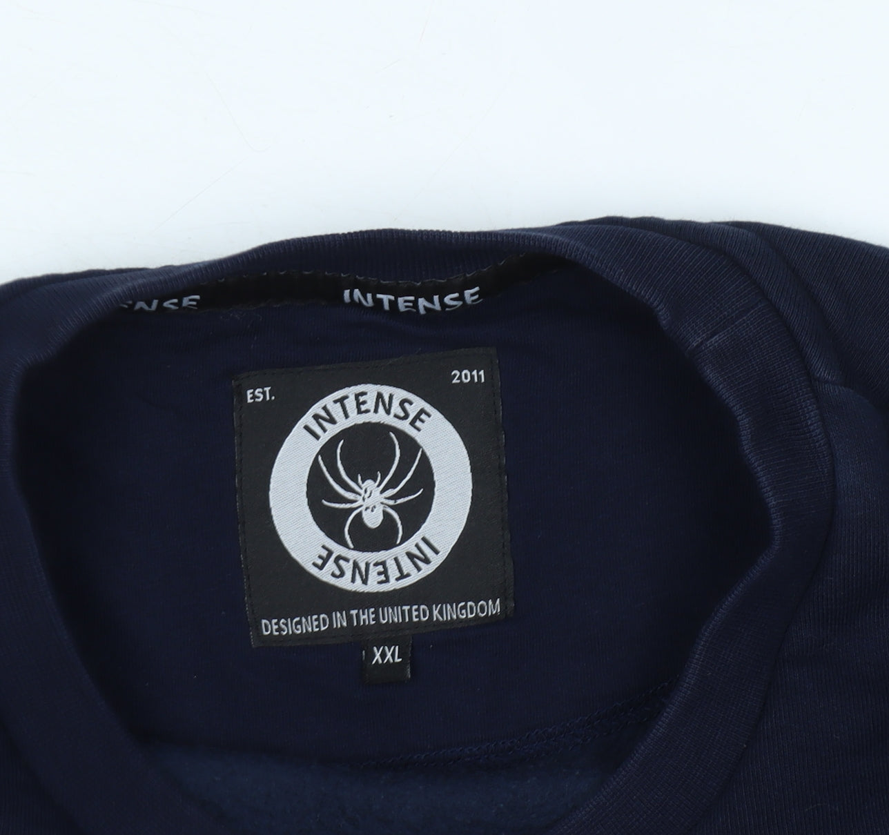 Mens UK Size 2XL Intense Blue Pullover Sweatshirt