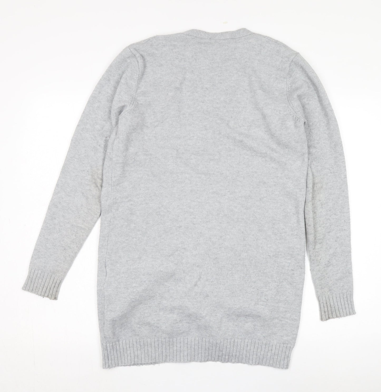 Womens UK Size S VILA Grey Cardigan Jumper