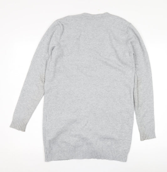 Womens UK Size S VILA Grey Cardigan Jumper
