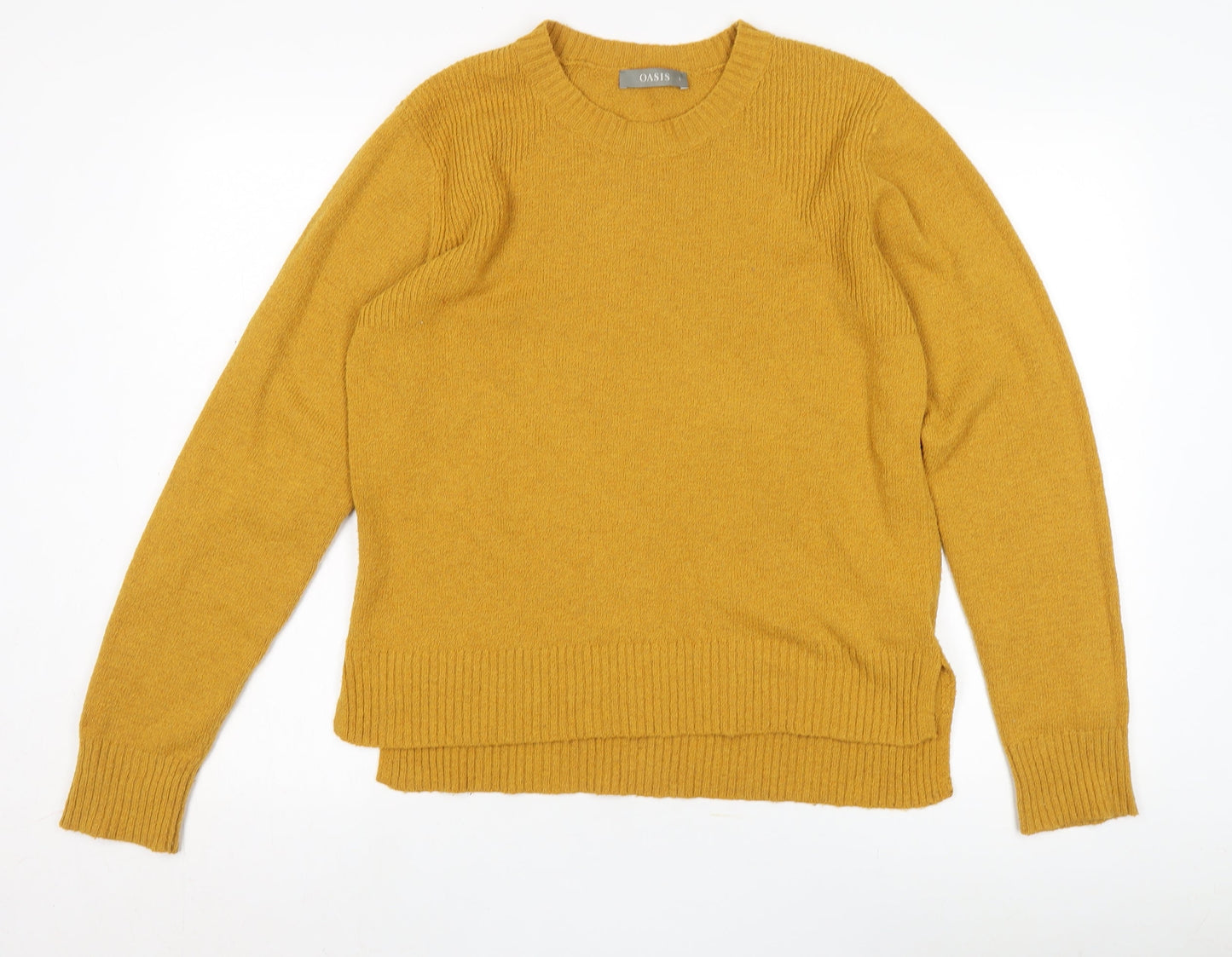 Womens UK Size L Oasis Yellow Pullover Jumper