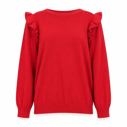 Womens UK Size XL JoJo Maman Bébé Red Pullover Jumper
