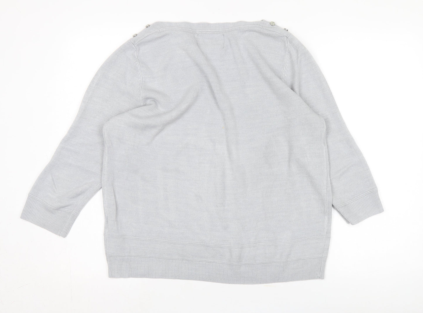 Womens UK Size 18 Maine New England Grey Pullover Jumper