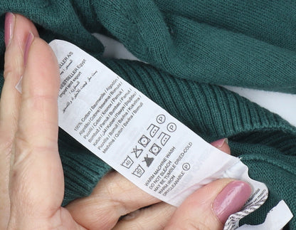 Jack & Jones Men's Green Santa Christmas Jumper Medium