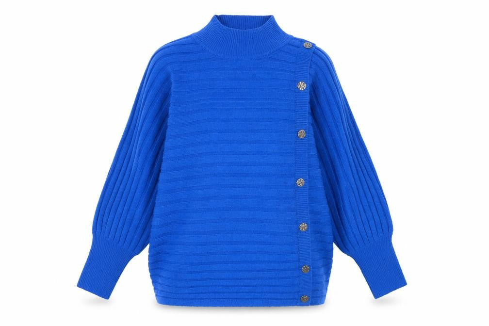 Womens UK Size L Monsoon Blue Pullover Jumper