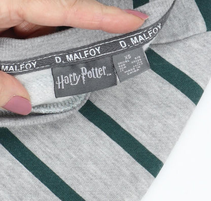 Unisex Adults UK Size XS Harry Potter Grey Pullover Sweatshirt
