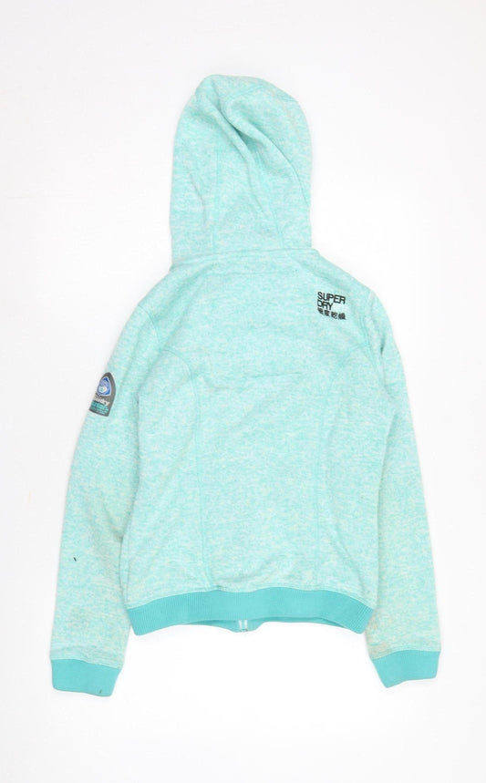 Womens UK Size S Superdry Green Hooded Jacket