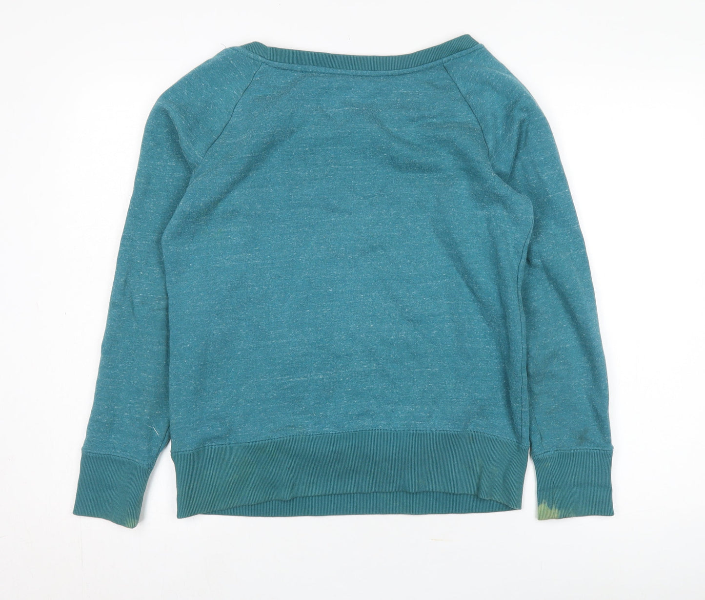 Reebok Women's Blue Sweatshirt - S, Cotton Blend