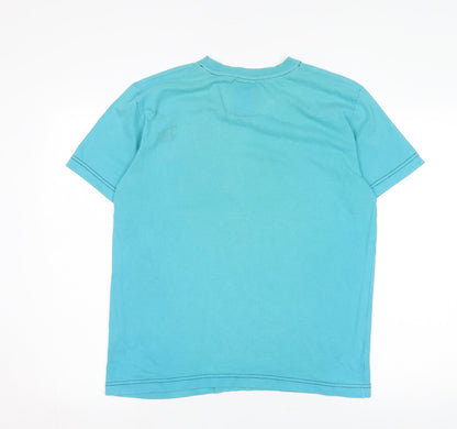 Petroleum Men's Blue Graphic Print T-Shirt M