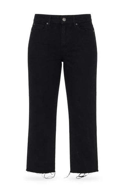 Womens UK Size 6 Paige  Straight Black Jeans