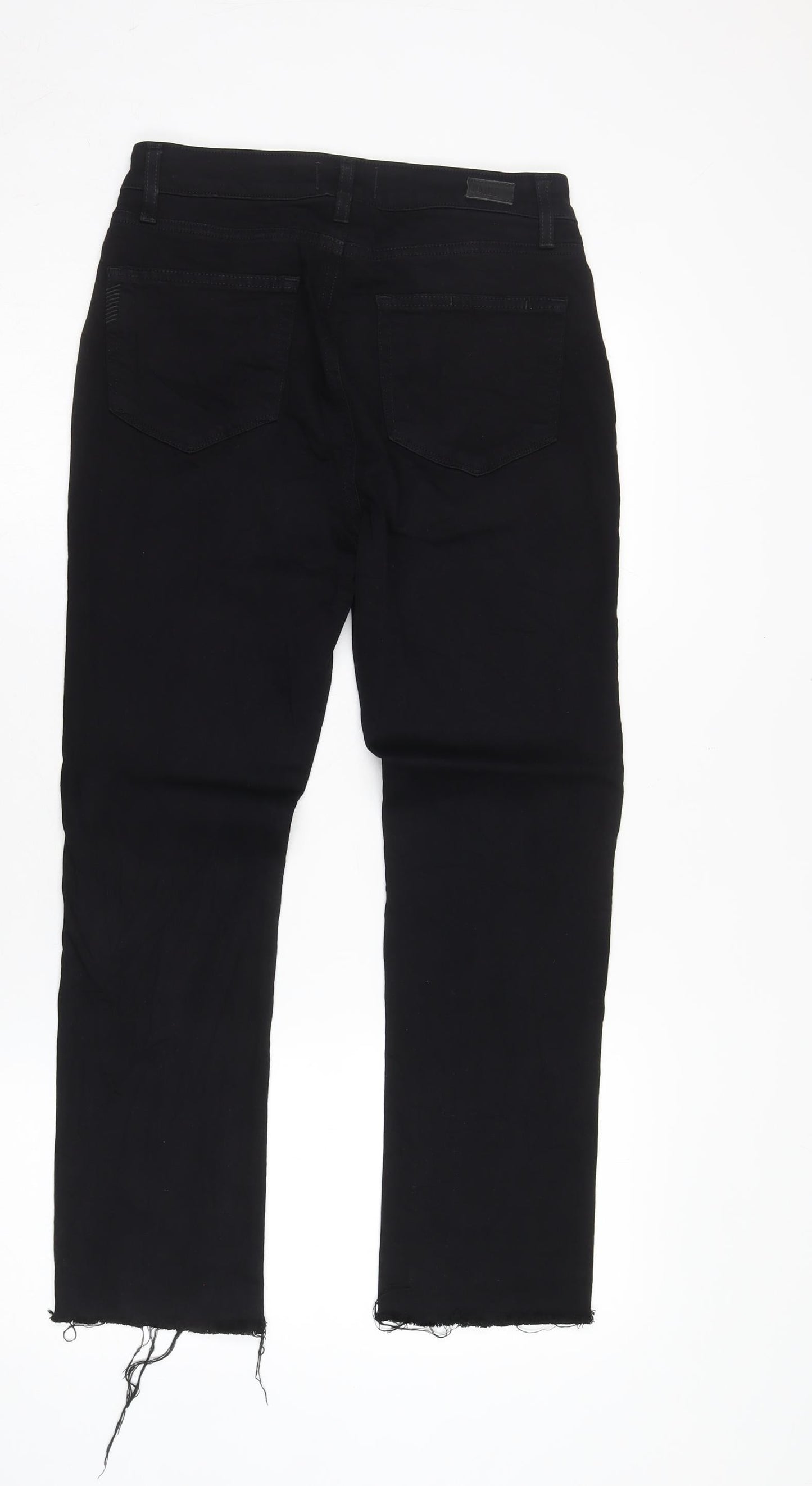 Womens UK Size 6 Paige  Straight Black Jeans