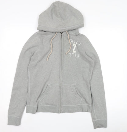 Mens UK Size M Hollister Grey Hooded