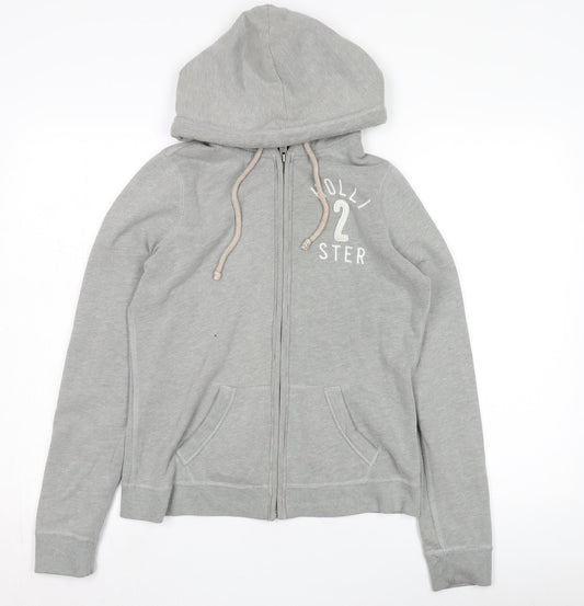 Mens UK Size M Hollister Grey Hooded