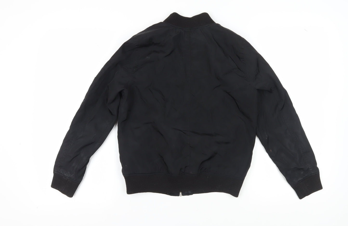 Womens UK Size 6 New Look Black Bomber Jacket