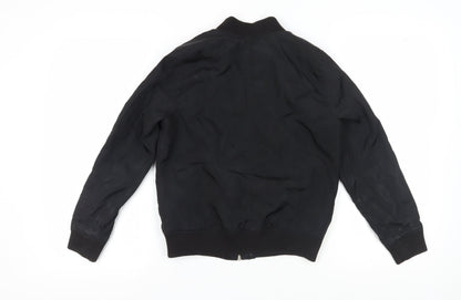 Womens UK Size 6 New Look Black Bomber Jacket