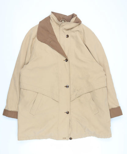 Ann Harvey Women's Beige Long Overcoat Size 18