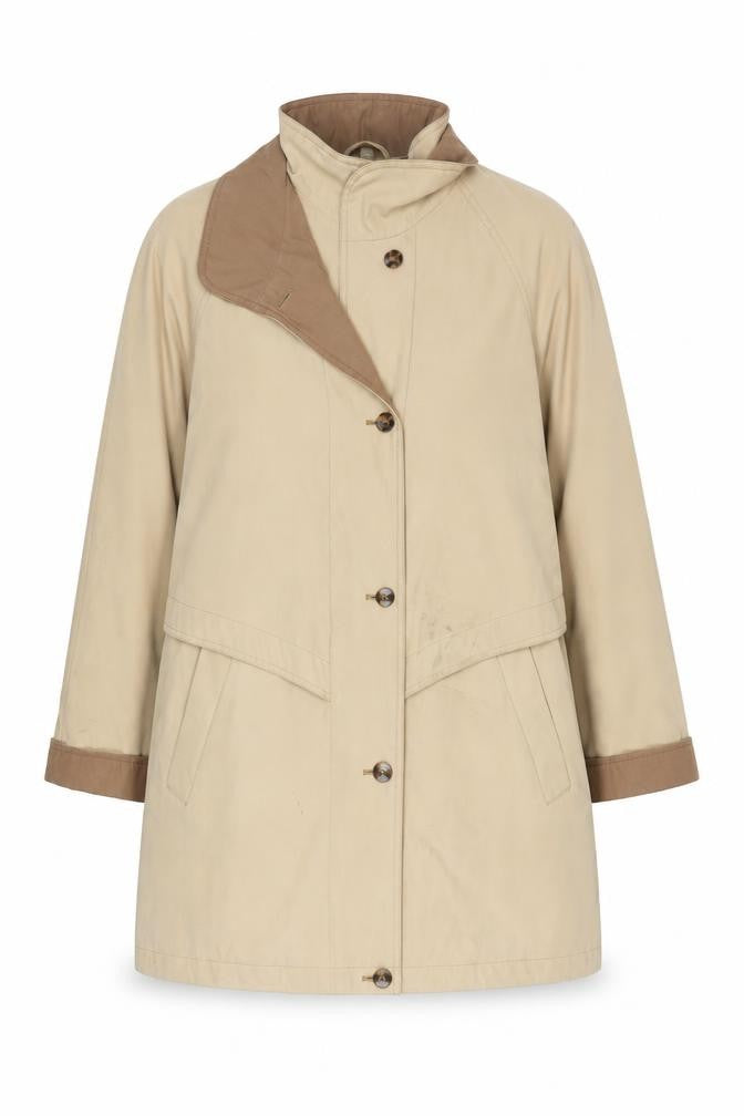 Ann Harvey Women's Beige Long Overcoat Size 18