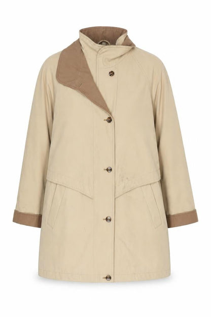 Ann Harvey Women's Beige Long Overcoat Size 18