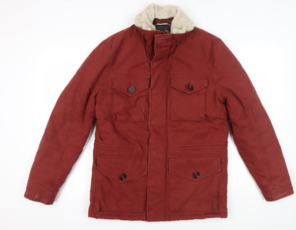 Mens UK Size S Marks and Spencer Red Military Jacket