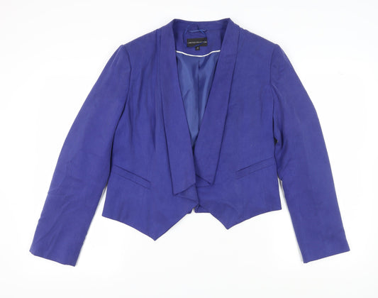 Marks and Spencer Women's Blue Cropped Blazer UK 14