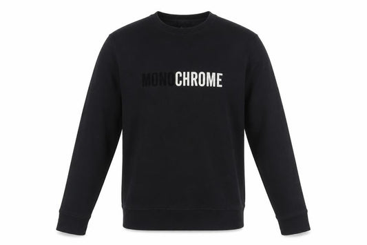 Front view of H&M unisex black sweatshirt, s, cotton blend, pullover