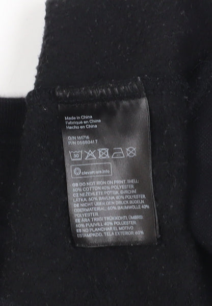 Unisex Adults UK Size S H&M Black Pullover Sweatshirt