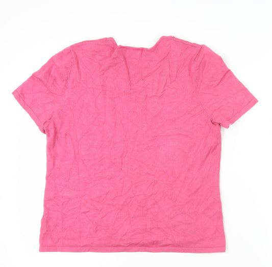 Womens UK Size 16 Eastex Pink  T-Shirt