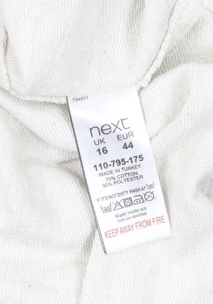 Womens UK Size 16 NEXT Ivory Pullover Sweatshirt