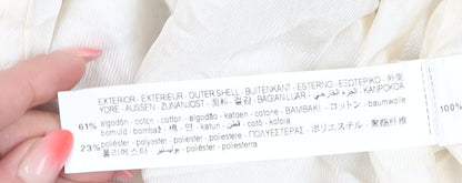 Zara Women's Beige Tweed Cropped Blazer Size 16