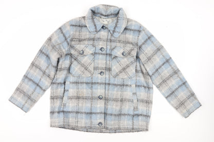 Womens UK Size M Topshop Blue Basic Jacket