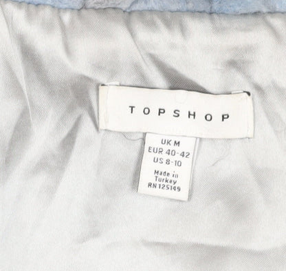 Womens UK Size M Topshop Blue Basic Jacket