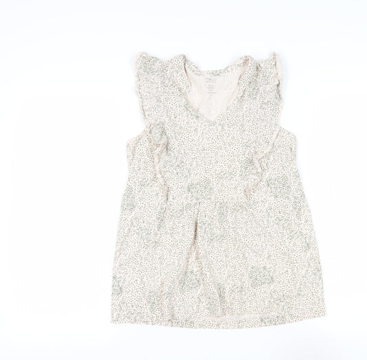 M&Co Women's Beige Floral Blouse Size 12