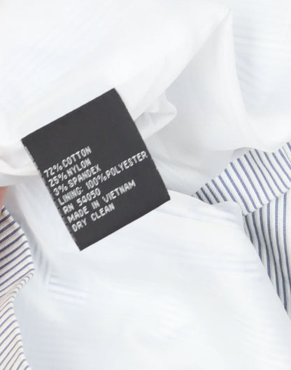 Kasper Women's Blue Pinstripe Suit Jacket Size 14