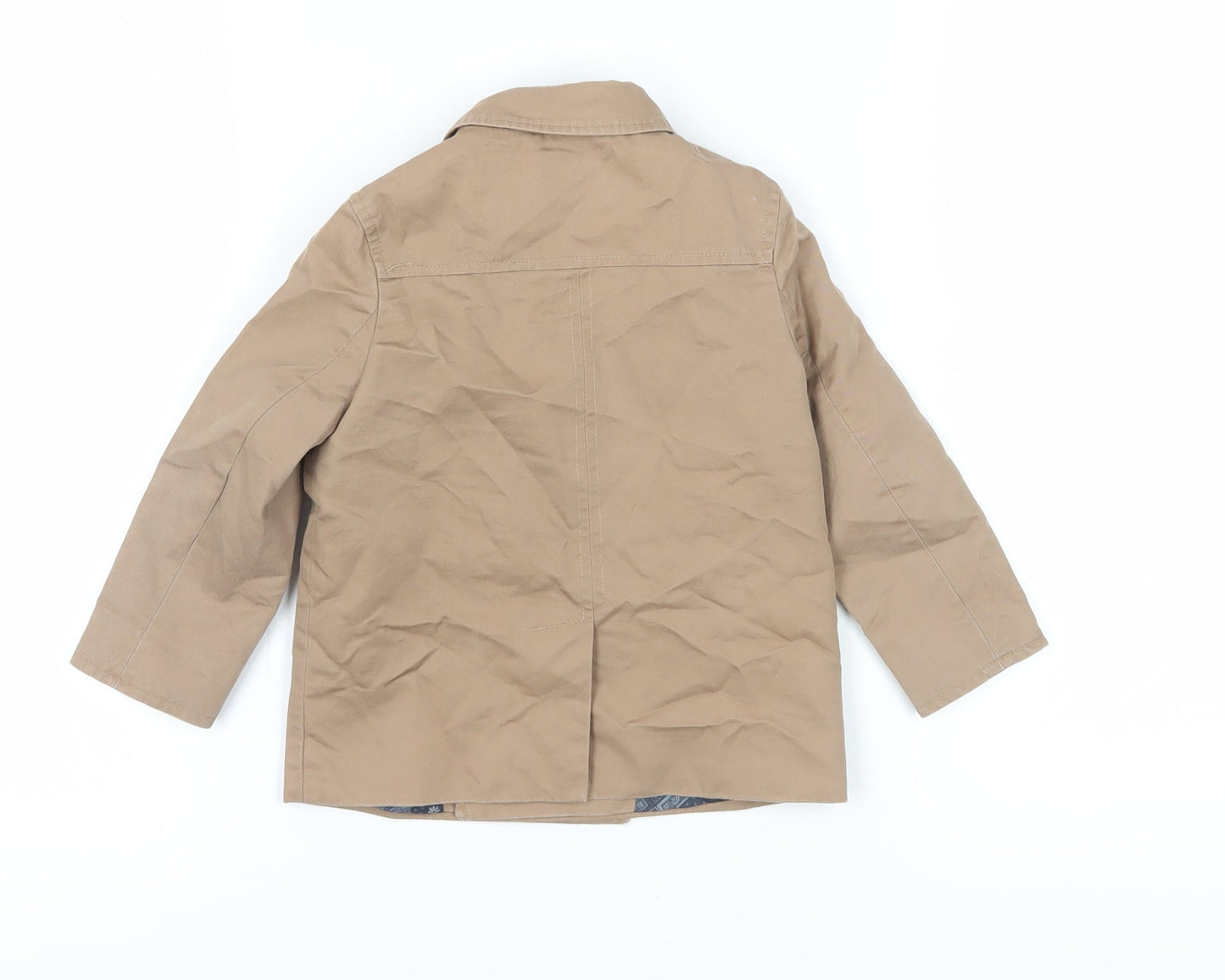 River Island Unisex Beige Duffle Coat 18-24 Months with Buttons
