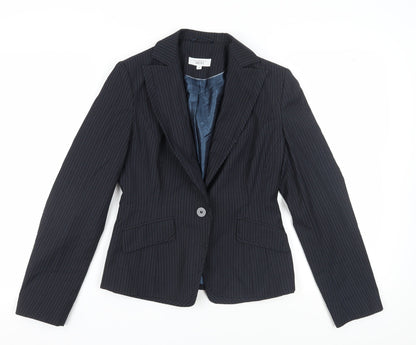 Next Women's Black Pinstripe Suit Jacket, Size 10