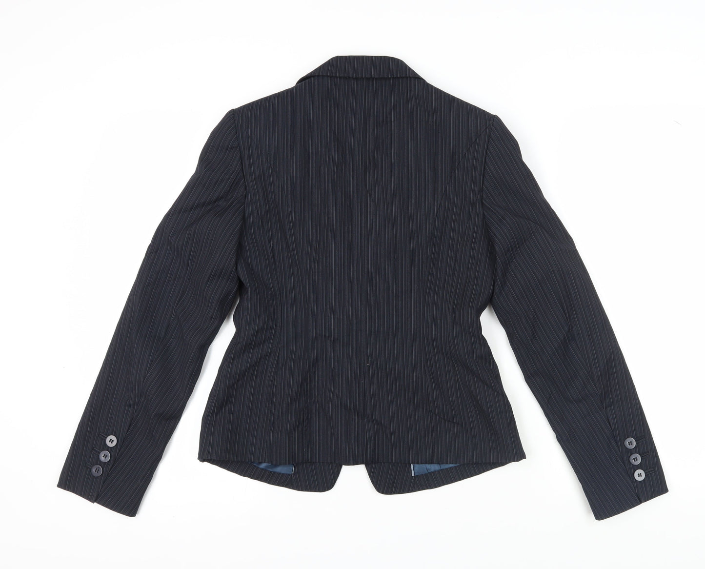 Next Women's Black Pinstripe Suit Jacket, Size 10