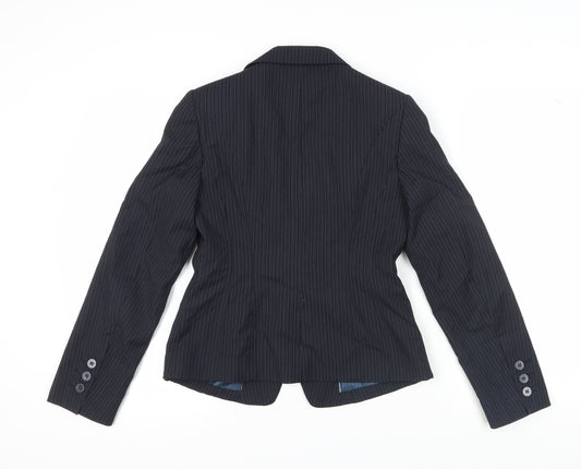 Next Women's Black Pinstripe Suit Jacket, Size 10