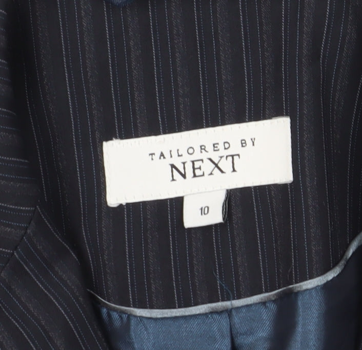 Next Women's Black Pinstripe Suit Jacket, Size 10