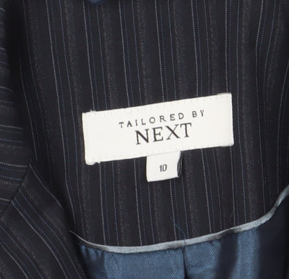 Next Women's Black Pinstripe Suit Jacket, Size 10