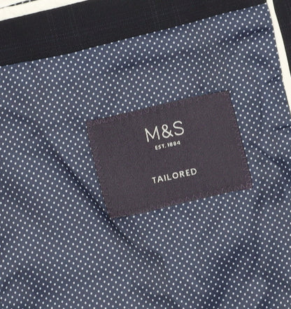 Mens UK Size 38 Marks and Spencer Regular Blue Suit Jacket