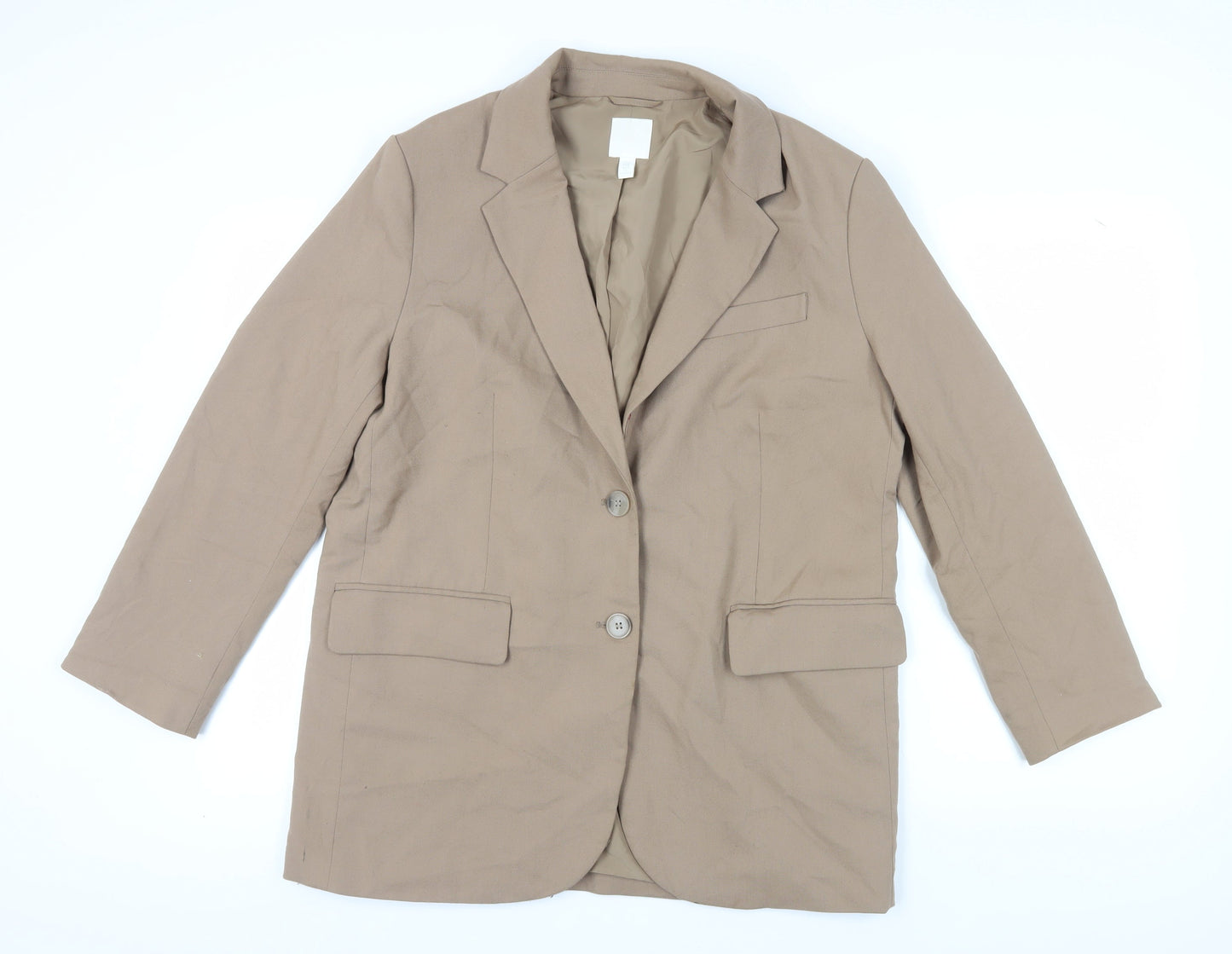 H&M Unisex Brown Blazer Size 14 Regular Fit