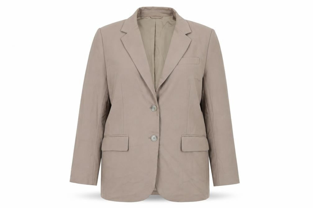 Unisex Adultss UK Size 14 H&M Regular Brown Blazer