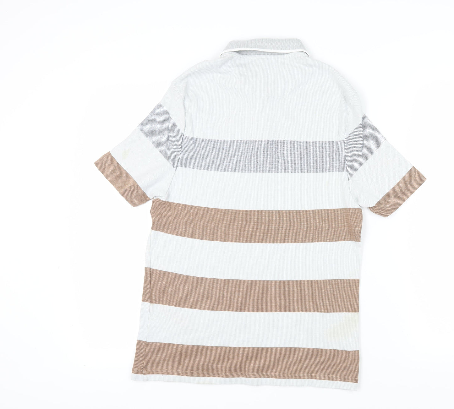 Marks and Spencer Men’s Striped Polo Shirt - S