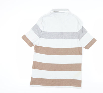Marks and Spencer Men’s Striped Polo Shirt - S