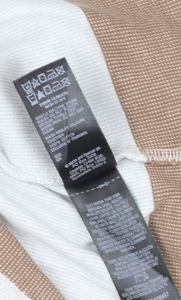 Marks and Spencer Men’s Striped Polo Shirt - S