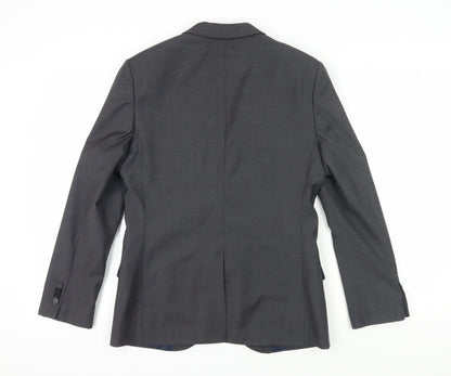 Mens UK Size 38 River Island Regular Grey Suit Jacket