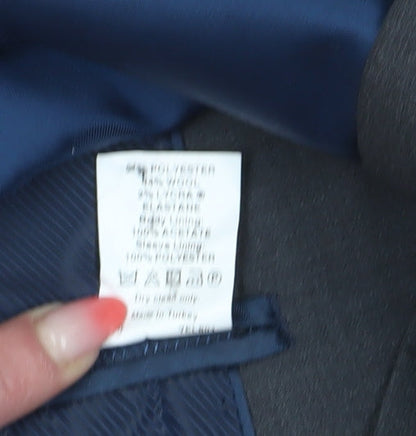 Mens UK Size 38 River Island Regular Grey Suit Jacket