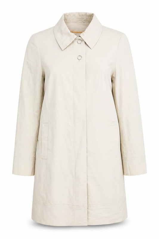 Womens UK Size 10 H&M Beige Overcoat