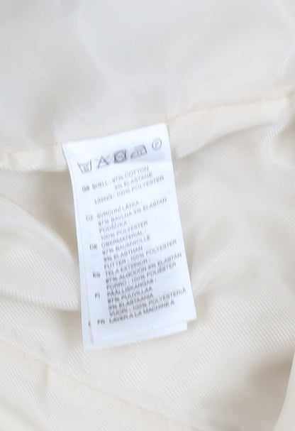 H&M Beige Overcoat Women Size 10 Casual Spring Trench