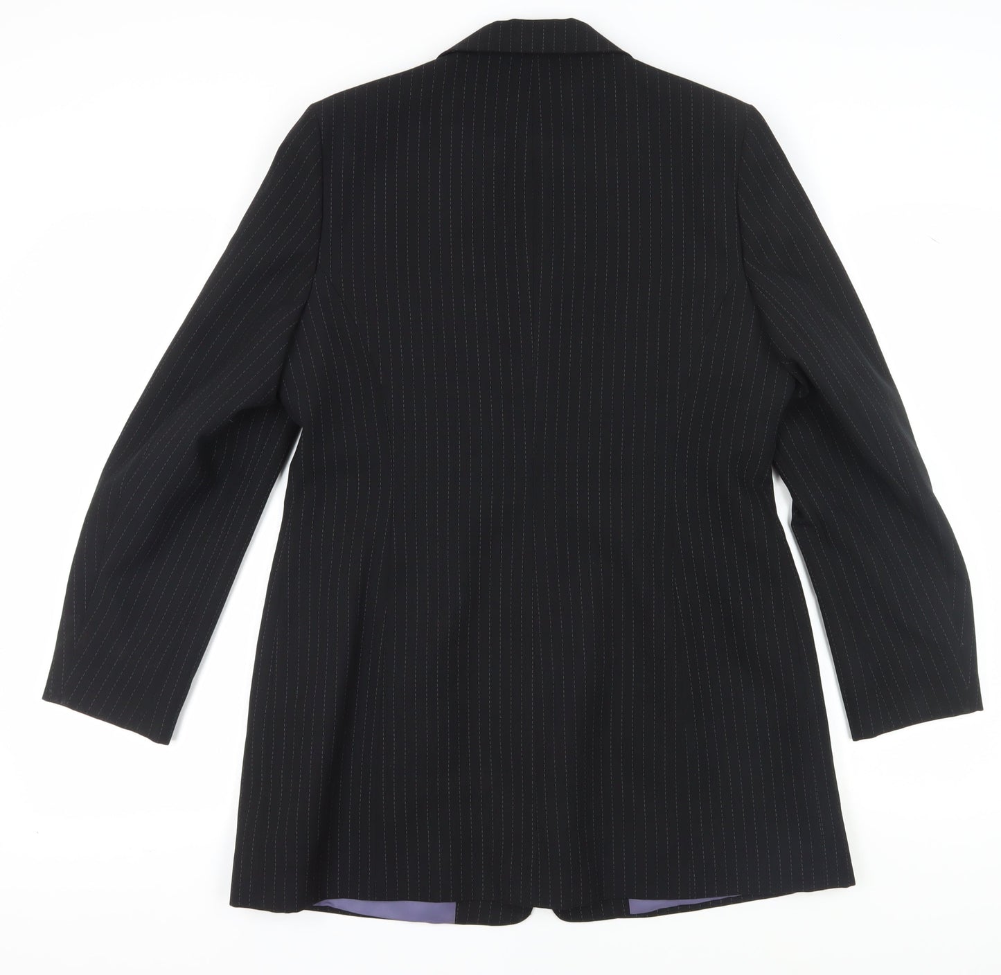 Dorothy Perkins Women's Black Pinstripe Suit Jacket 16