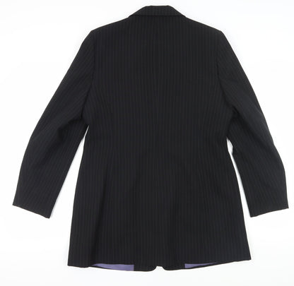 Dorothy Perkins Women's Black Pinstripe Suit Jacket 16